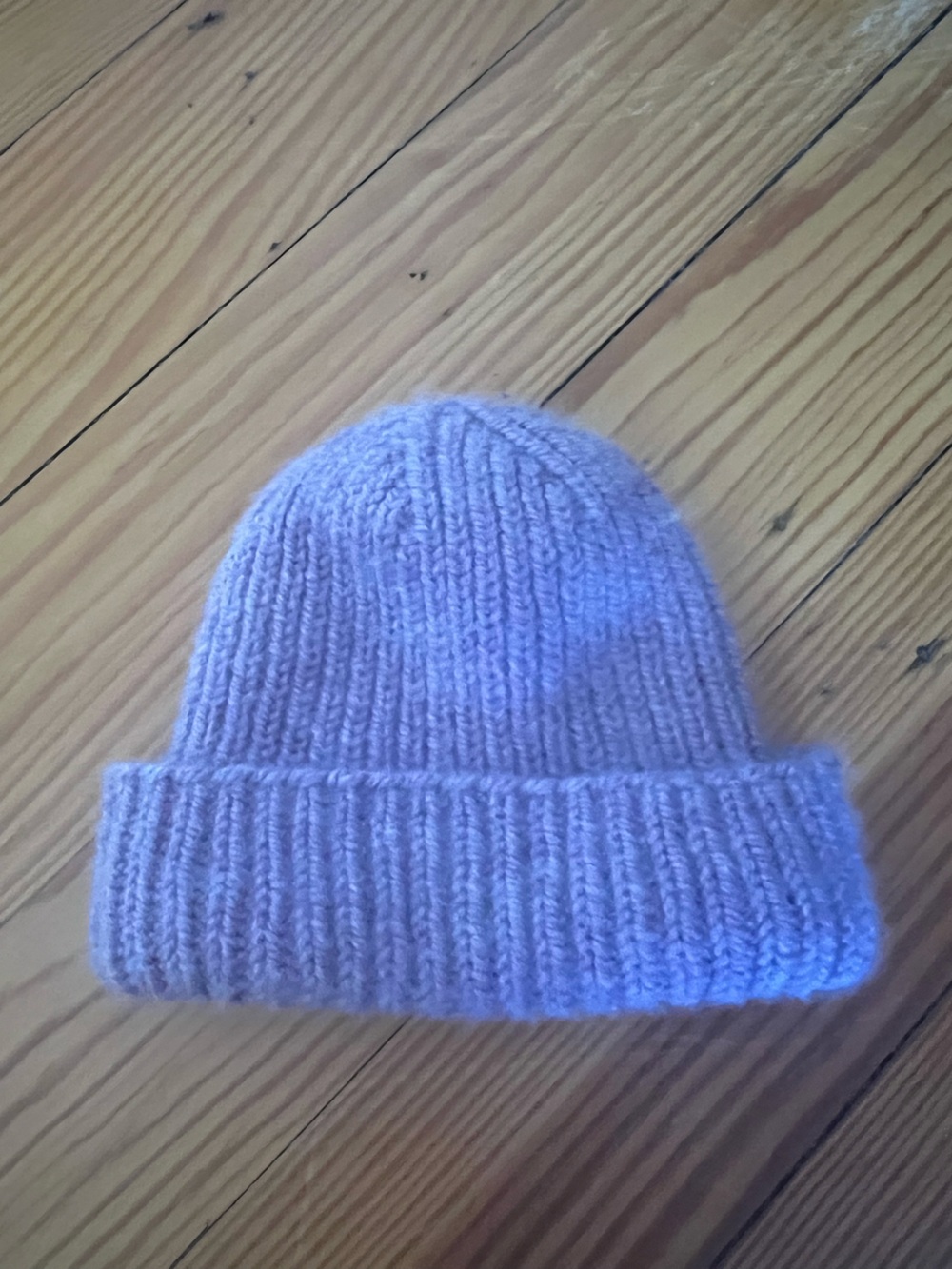 Soft Cashmere Lavender Knit Beanie